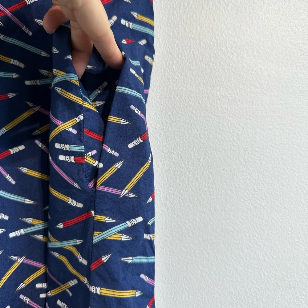 ModCloth Navy Multicolor Patterned Shirt Dress - Picture 10 of 11